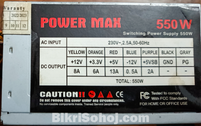 550w Power Supply